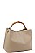 CUTE FASHION BAMBOO HANDLE SATCHEL WITH LONG STRAP