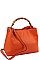 CUTE FASHION BAMBOO HANDLE SATCHEL WITH LONG STRAP