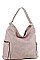 FASHIONABLE SMOOTH TEXTURED PU LEATHER HOBO BAG JYLS-3104