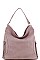 FASHIONABLE SMOOTH TEXTURED PU LEATHER HOBO BAG JYLS-3104