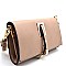 LS2044-LP Hardware and String Accent Formal Clutch Cross Body