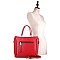 TWO WAY ZIPPER POCKET SATCHEL WALLET SET