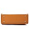 2 in 1 Structured Monogram Satchel Wristlet SET