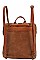 CLASSIC TEXTURED PU LEATHER CONVERTIBLE FASHION BACKPACK JYLSD-014