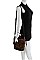 LEOPARD SOFT FUR BUCKET SHOULDER BAG
