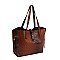 2 In 1 OSTRICH TOTE SET WITH WALLET