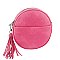 Fashion Tassel Round Crossbody Bag