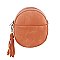 Fashion Tassel Round Crossbody Bag