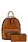 2IN1 CUTE STYLISH BACKPACK WITH MATCHING WALLET