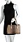 CROC PATTERN SATCHEL WITH LONG STRAP