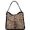 2 WAY LEOPARD PRINT HOBO WALLET SET