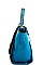 NICOLE LEE BLUE SATCHEL WITH LONG STRAP