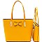 Lovely Bow Accent 2PC Tote SET