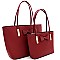 Lovely Bow Accent 2PC Tote SET