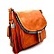 EW2143 -LP  Tassel Accent Large Saddle Bag