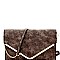 3-Compartment Distressed Envelope Clutch