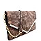 3-Compartment Distressed Envelope Clutch