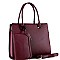 STRUCTURED COLOR BLOCK SIDE 2 IN 1 SATCHEL
