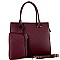 STRUCTURED COLOR BLOCK SIDE 2 IN 1 SATCHEL