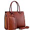 STRUCTURED COLOR BLOCK SIDE 2 IN 1 SATCHEL