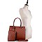 STRUCTURED COLOR BLOCK SIDE 2 IN 1 SATCHEL