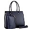 STRUCTURED COLOR BLOCK SIDE 2 IN 1 SATCHEL