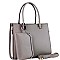 STRUCTURED COLOR BLOCK SIDE 2 IN 1 SATCHEL
