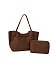 Fashion Suede 2-in-1 Shoulder Bag