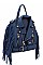 STYLISH SIDE FRINGE MOTOR CYCLE JACKET BACKPACK JYLY-042