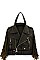 STYLISH SIDE FRINGE MOTOR CYCLE JACKET BACKPACK JYLY-042