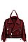 STYLISH SIDE FRINGE MOTOR CYCLE JACKET BACKPACK JYLY-042