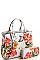 STYLISH 3IN1 FASHION FLOWER SATCHEL WITH LONG STRAP  JYLY-096-2W