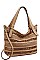 2IN1 STYLISH WOVEN FRONT SATCHEL WITH WALLET