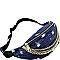 Frayed Denim Chain Embellished Fashion Fanny Pack MH-LY104