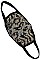 PACK OF 12 CHIC SEQUIN ACCENT LEOPARD MASK