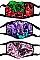 PACK OF 12 CHIC ASSORTED COLOR MAGIC SEQUIN MASK