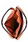 DOUBLE ZIPPER ACCENT HOBO BAG