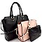 Contrasting Inner Bag 3 in 1 Wing Satchel SET MH-LF159