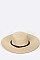 Braided Wooden Beads Band Straw Hat LASHT3132