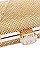 TRENDY MULTI RHINESTONE STRUCTURED PARTY CLUTCH WITH CHAIN