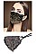 PACK OF 12 DUST PROOF LACE FACE MASK