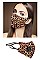 PACK OF 12 CLASSY LEOPARD RESPIRATOR MASK