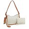 Vivi Geometric Monogrammed Medium Shoulder Set