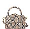 MODERN SNAKE PATTERN PRINT MINI BAG