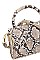 MODERN SNAKE PATTERN PRINT MINI BAG