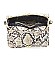 MODERN SNAKE PATTERN PRINT MINI BAG
