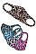 PACK OF 12 TRENDY ASSORTED COLOR LEOPARD