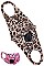 Pack of 12 ASSORTED LEOPARD COLOR