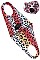 PACK OF 12 CHIC ASSORTED COLOR LEOPARD