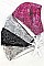 PACK OF 12 CLASSY ASSORTED COLOR SEQUIN ACCENT